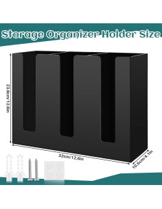 Organizador de tazas de café Cunhill acrílico 3 compartimentos 2