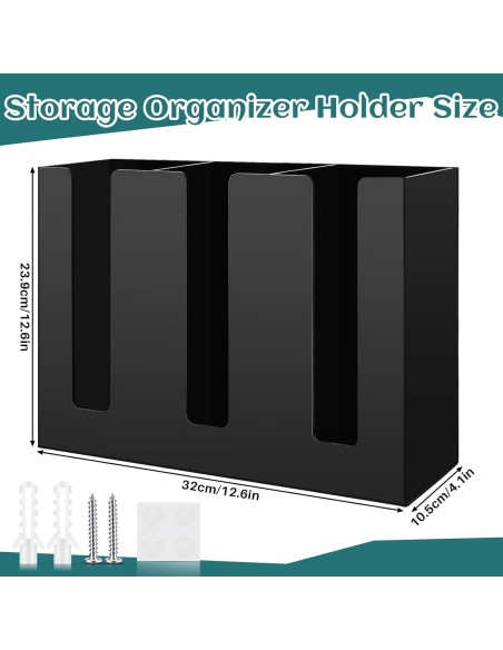 Organizador de tazas de café Cunhill acrílico 3 compartimentos