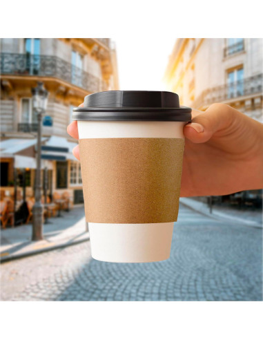 850 Mangas de Papel Kraft Harvest Pack para Tazas Calientes