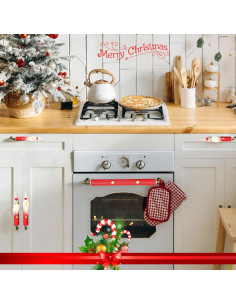 Cubiertas de Manijas de Refrigerador Navidad IELEK 6 Pzas 2