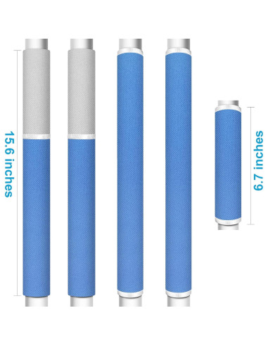 Cubiertas para Manijas de Refrigerador ELCOOR 5PCS Azul/Gris