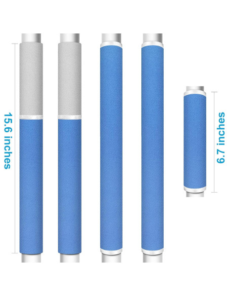 Cubiertas para Manijas de Refrigerador ELCOOR 5PCS Azul/Gris