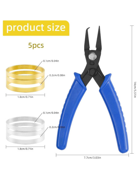 Abridor de Anillos de Salto Azul ECNHIVE - Alicates de Joyería