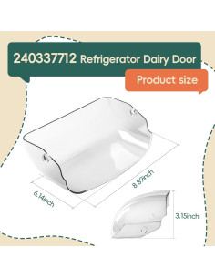 Puerta de Lácteos Refrigerador GREALTH 240337712 22,23x13,34cm 2