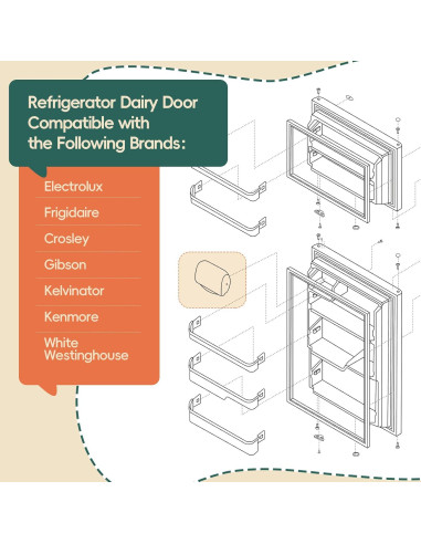 Puerta de Lácteos Refrigerador GREALTH 240337712 22,23x13,34cm