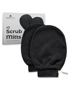 Mitones Exfoliantes Corporales MainBasics - 2 Pack para Piel Suave