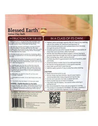 Baño de Arcilla Detox Blessed Earth 1.81 kg - Bentonita Sódica