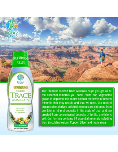 Minerales Traza Líquidos Tropical Oasis 473 ml - 74 Esenciales