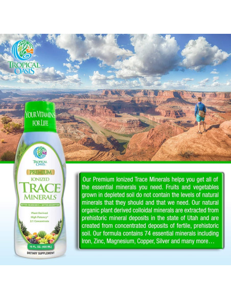 Minerales Traza Líquidos Tropical Oasis 473 ml - 74 Esenciales