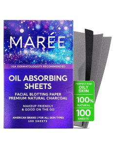 Hojas Absorbentes de Aceite MAREE para Piel Grasa - 100 Unidades