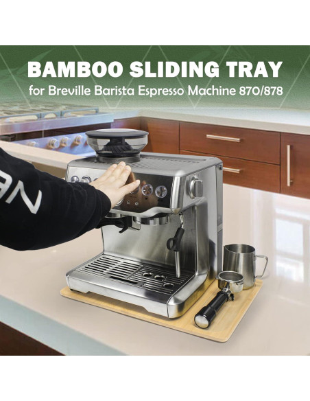 Deslizante de Bambú Mejorado Sun3drucker para Máquina de Espresso