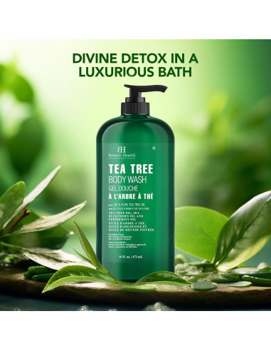 Gel de Ducha Botanic Hearth Tea Tree 473 ml - Piel Saludable