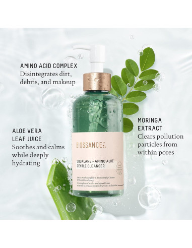 Limpiador Facial Suave Biossance Squalano 150ml Gel Espumoso