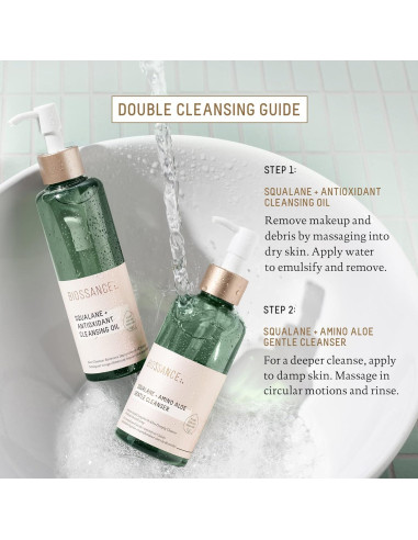 Limpiador Facial Suave Biossance Squalano 150ml Gel Espumoso