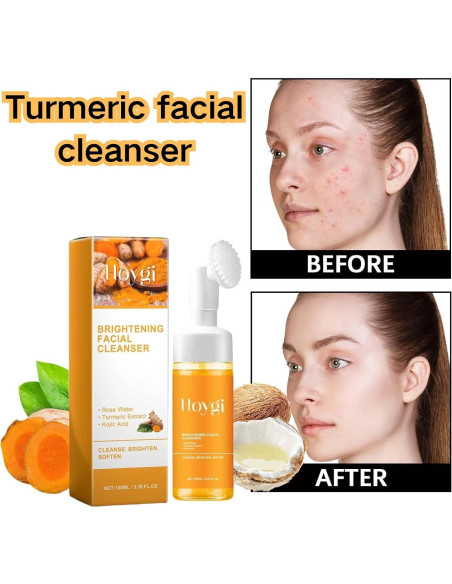 Limpiador Facial de Cúrcuma LANFEIW 2 Piezas 95g