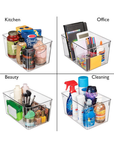 Bins de Almacenamiento ClearSpace 4 Paquete 27,94x19,05x15,24cm