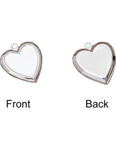 Mini Colgantes de Bronce en Forma de Corazón Lasenersm - 6 Piezas 2