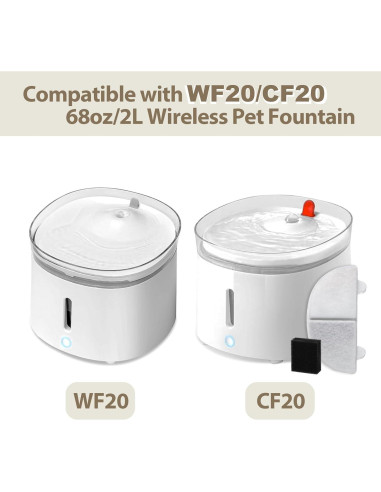 Filtro de agua para gatos Generic 12 unidades 68oz/2L