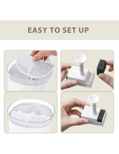 Filtro de agua para gatos Generic 12 unidades 68oz/2L