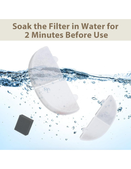 Filtro de agua para gatos Generic 12 unidades 68oz/2L