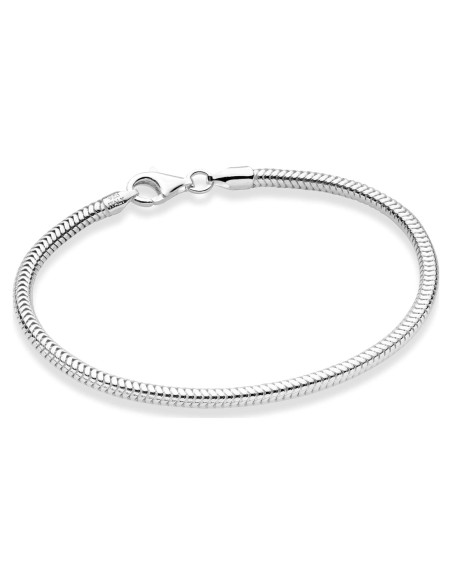 Pulsera de cadena de serpiente de plata esterlina 925 Miabella 3 mm