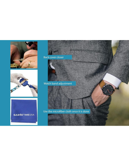 Kit de Herramientas para Reparación de Relojes Gadgetime 147 Piezas