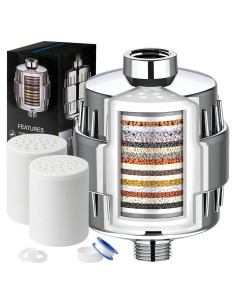 Filtro de Ducha Dwavele SF-001 con 2 Cartuchos 20 Etapas