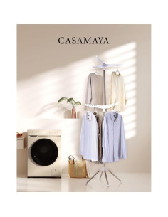 Estante Secar Ropa Plegable CASAMAYA 2 Niveles Acero Inoxidable 2