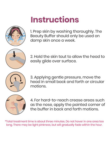 Lindo Beauty Face Buffer Exfoliador Diamante Piel Suave