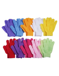 10 Pares de Guantes Exfoliantes CVNDKN 100% Nylon Ducha