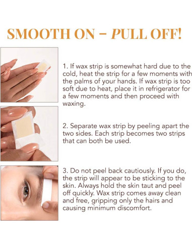 Cintas de Cera Facial GiGi - 12 Cintas + Loción Post Depilación