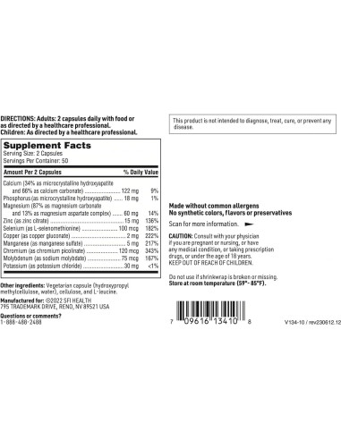 Klaire Labs Complejo Multi-Minera Sin Hierro 100 Cápsulas