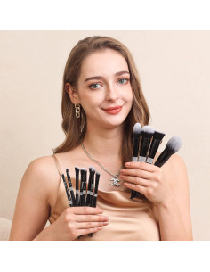 Conjunto 16 Brochas Maquillaje Profesional Bueart Design 2