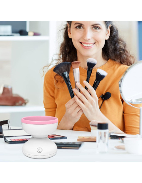 Limpiadora Eléctrica de Brochas Windspeed Rosa 20x25 cm