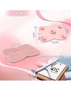 Almohadilla Limpiadora de Brochas de Maquillaje Silicona Rosa 2