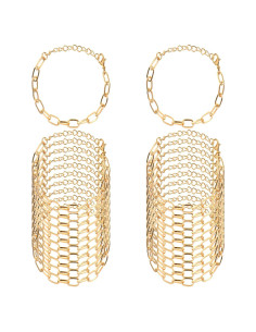 20 Piezas Cadenas de Pulsera de Encanto Doradas Piriuuo