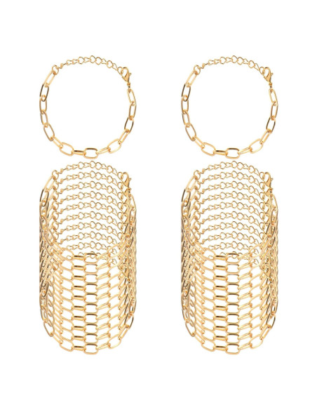 20 Piezas Cadenas de Pulsera de Encanto Doradas Piriuuo