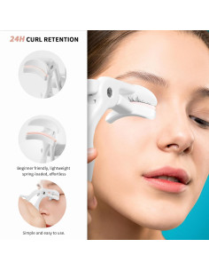 Rizador de Pestañas FSZMan Gris con 2 Almohadillas de Silicona 2