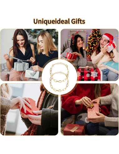 20 Piezas Cadenas de Pulsera de Encanto Doradas Piriuuo