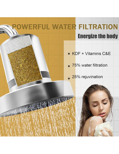 Cartucho de Reemplazo Filtro de Ducha Filymosie 3 Pcs