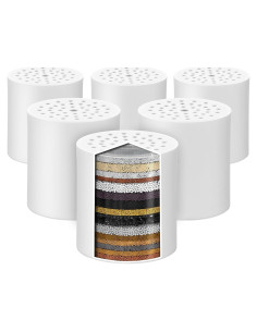 Paquete de 6 Filtros de Ducha 20 Etapas Cenipar 1.28 kg