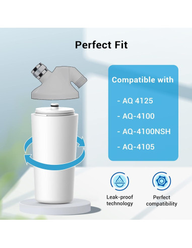 Filtro de Agua para Ducha Aqua Crest AQ-4125 - 1 Cuenta