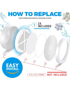 Cartucho Filtro de Ducha AquaHomeGroup Vitamina C E A 2 Pzas 2