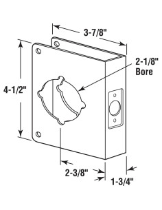Refuerzo de Cerradura Prime-Line U 9553 Acero Inoxidable 2