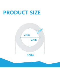 Placas de refuerzo para pomo de puerta Rsoise - Juego de 4 2