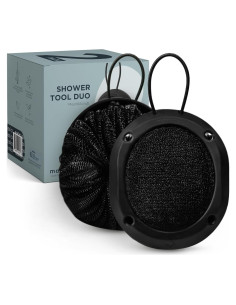 Herramienta de Ducha MainBasics 2-en-1 Exfoliante y Esponja