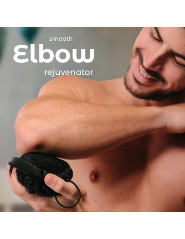 Herramienta de Ducha MainBasics 2-en-1 Exfoliante y Esponja