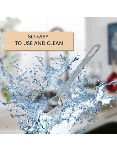 5 Cucharas Medidoras de Acero Inoxidable BERYLER 5ml