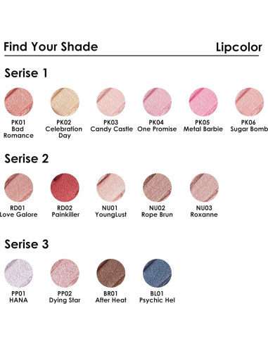 Pintalabios Líquido Metálico FOCALLURE Estrella Moribunda 32g