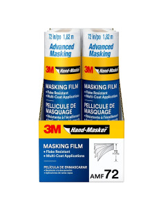 Película Enmascarar 3M AMF72, 8 Rollos, 1.83m x 27.43m
